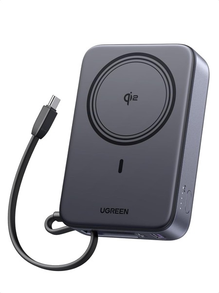 Ugreen 20000Mah Qi2 Powerbank 15W Magsafe Mit USB-C 30W, Integriertes Kabel,-image