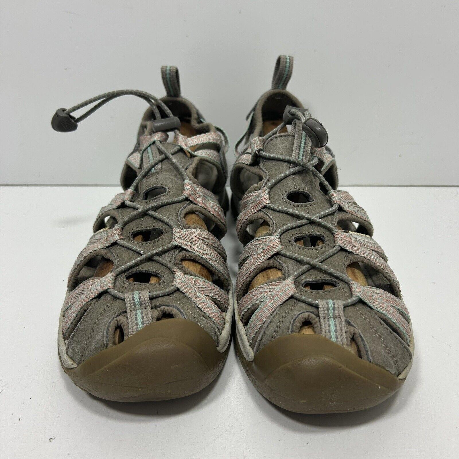 Sandali Keen Whisper donna taglia 10 rosa bianco grigio escursionismo impermeabili