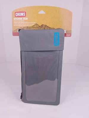 Chums Storm Jam Waterproof Waist Pack Phone Sleeve Grey  New With Tags