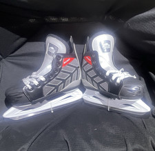 Lake Placid Wizard Youth Ice Hockey Skates Size 13-3 Black/Gray/White/Red
