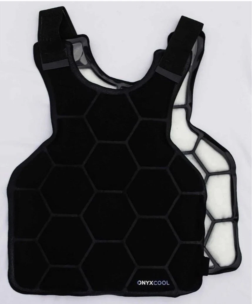 Onyx Cool 80° Safety Pro Vest One Size Adjustable On-Demand Cooling Black (E15) image 1