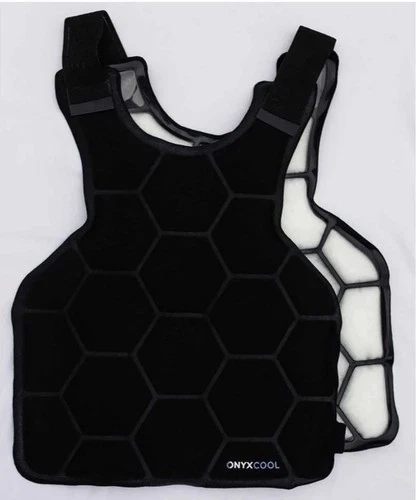 Onyx Cool 80° Safety Pro Vest One Size Adjustable On-Demand Cooling Black (E15) - product listing photo