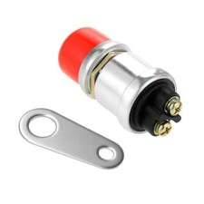 Push Button Starter Switch, 12V 50A Waterproof Momentary Car Engine Red, 1PCS