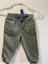 Old Navy Jogger Pants Adjustable Waist Green 18-24 Months Baby Toddler