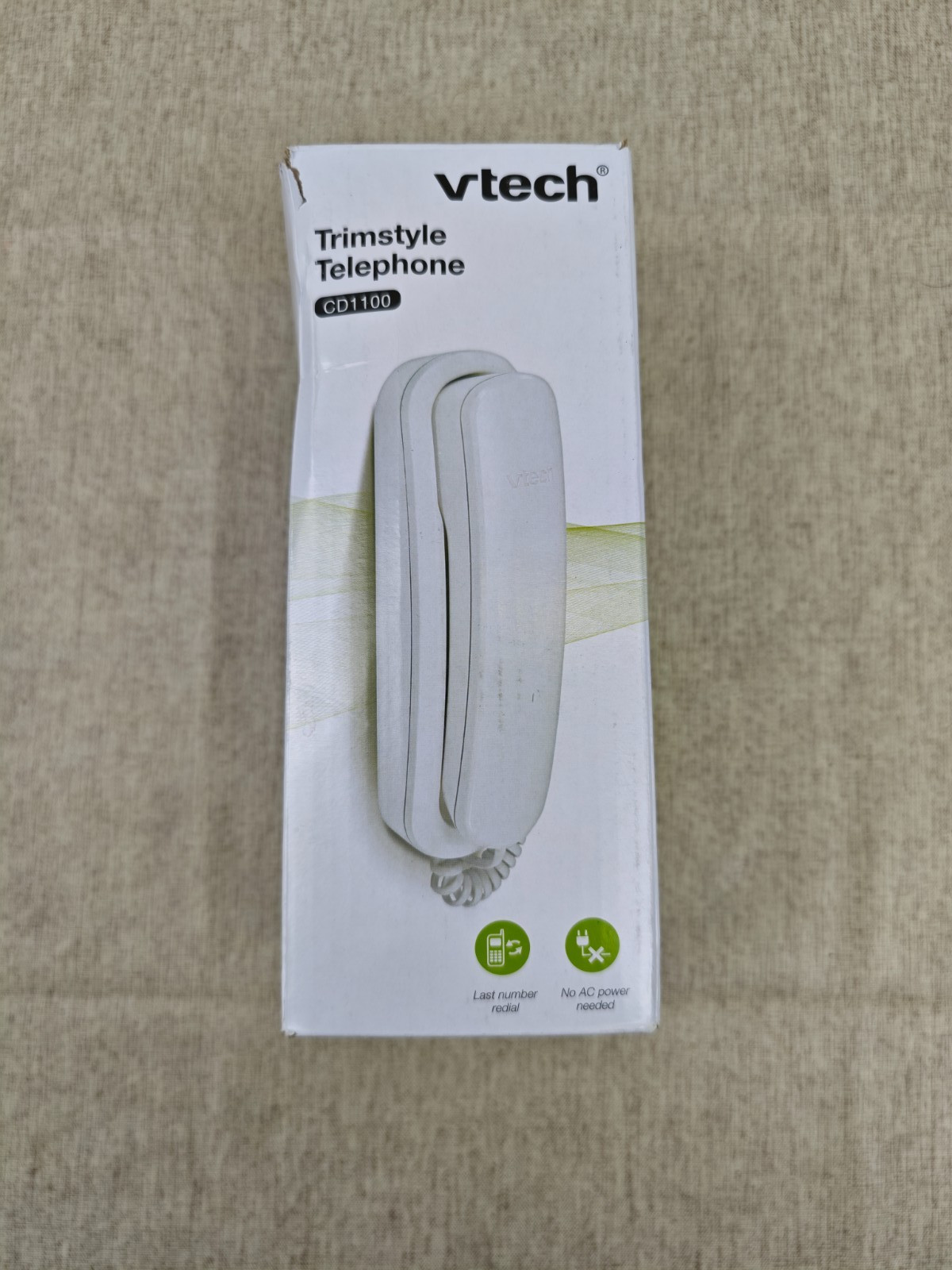 VTech CD1100 Trimstyle Corded Home Phone.No AC Power Required,Landline Phone wit