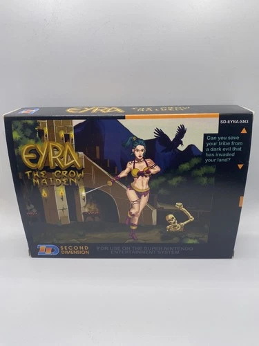 Eyra The Crow Maiden Super Nintendo SNES CIB PAL