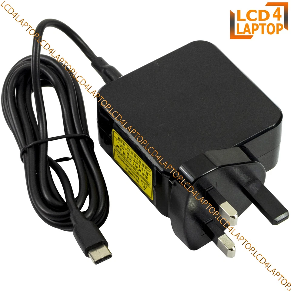 For Toshiba Portege X20W-D-10Q X20W-D-10R USB C TYPE C Charger AC Adapter - Image 2 of 3
