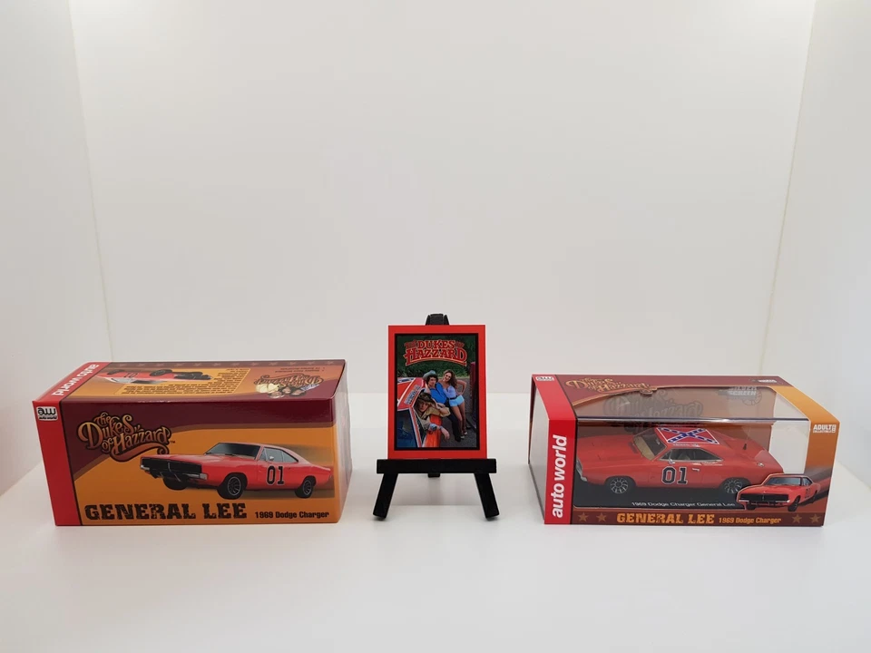 Dodge Charger Dukes of Hazzard General Lee 1969 Auto World scala 1:43 +Locandina - Immagine 2 di 4