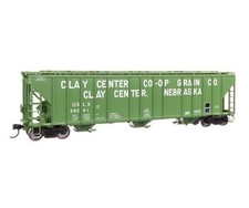 Walthers Proto HO Scale 55' Evans 4780 Covered Hopper Clay Center 26291