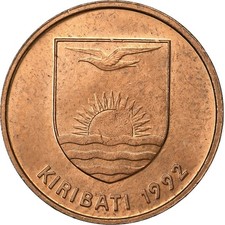 [#225914] Kiribati, Cent, 1992, British Royal Mint, Bronze, MS, KM:1