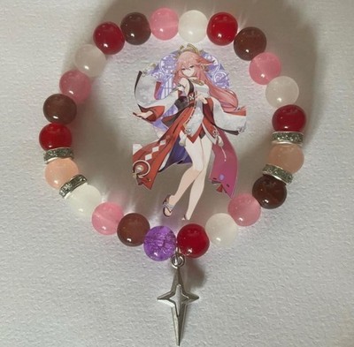 Genshin Impact Yae Miko and The Wanderer Themen Perlen Armbänder