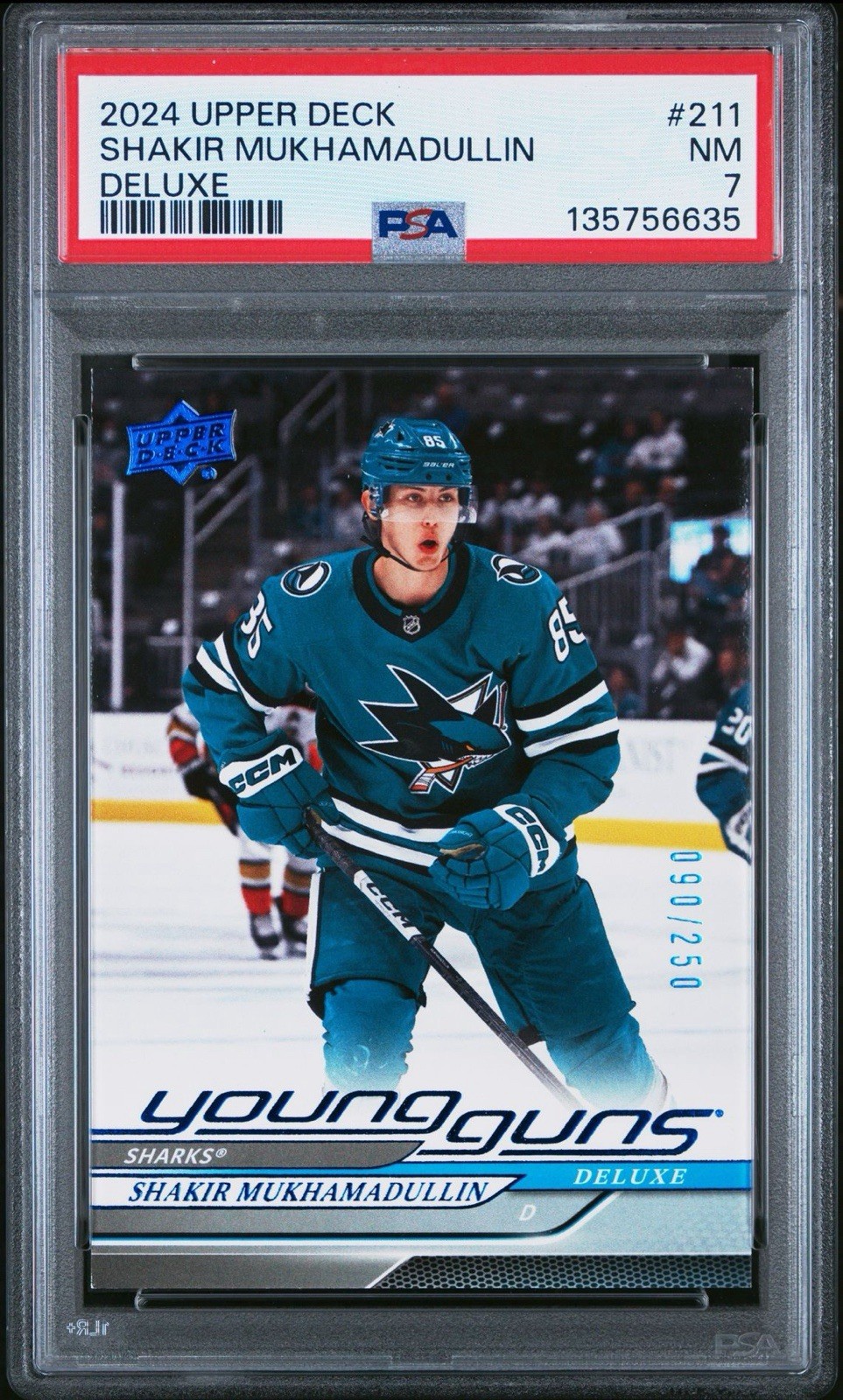 2024-25 Upper Deck Series 1 - Young Guns Shakir Mukhamadullin #211 Deluxe/250