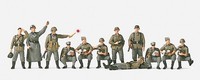 Preiser Military Figuren 1:87 Rastende Infanterie Feldgendarmen H0 16501