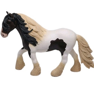 Schleich 13831 Tinker Stallion Gypsy Vanner Piebald Horse Figure Farm World