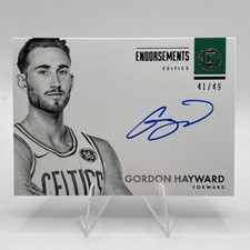 2017-18 Panini Encased Endorsements /49 Gordon Hayward #E-GHW Auto