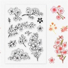 Floral Silicone Stamps for Crafting