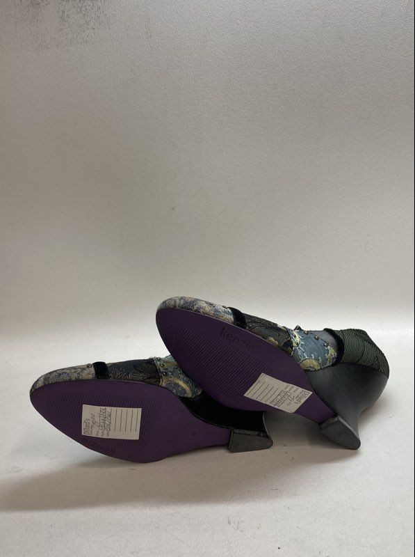 Kenzie Marathon Patchwork Studded Pointed Toe Mar… - image 7