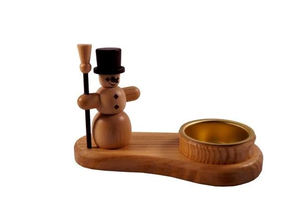 Porte-Cierge Père Noël Support De Bougie Bougeoir Erzgebirge 7,5 Cm NEUF - Photo 1/1