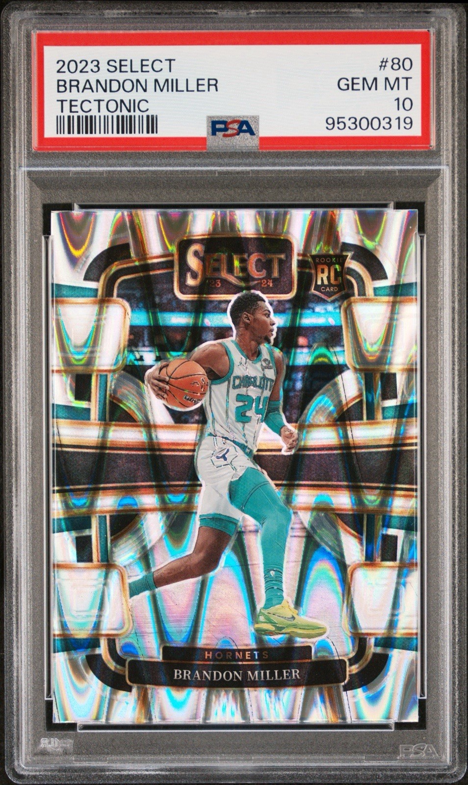 PSA 10 2023 PANINI SELECT TECTONIC SILVER #80 BRANDON MILLER ROOKIE RC POP/275🔥