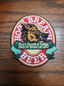 Hog's Breath Beer Vintage Patch Embroidered  HTF   Rare