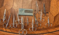 Huge Vintage Lot Of Scissors And Tweezers MILLERS FORGE 1950’s