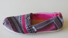 Toms Shoes Womens 8 Colorful Flats Slip On Preppy Hipster Hippie Retro Y2K Indie