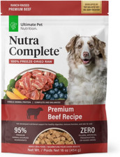 Nutra Complete, 100 Freeze Dried Veterinarian Formulated Raw Dog Food with Anti