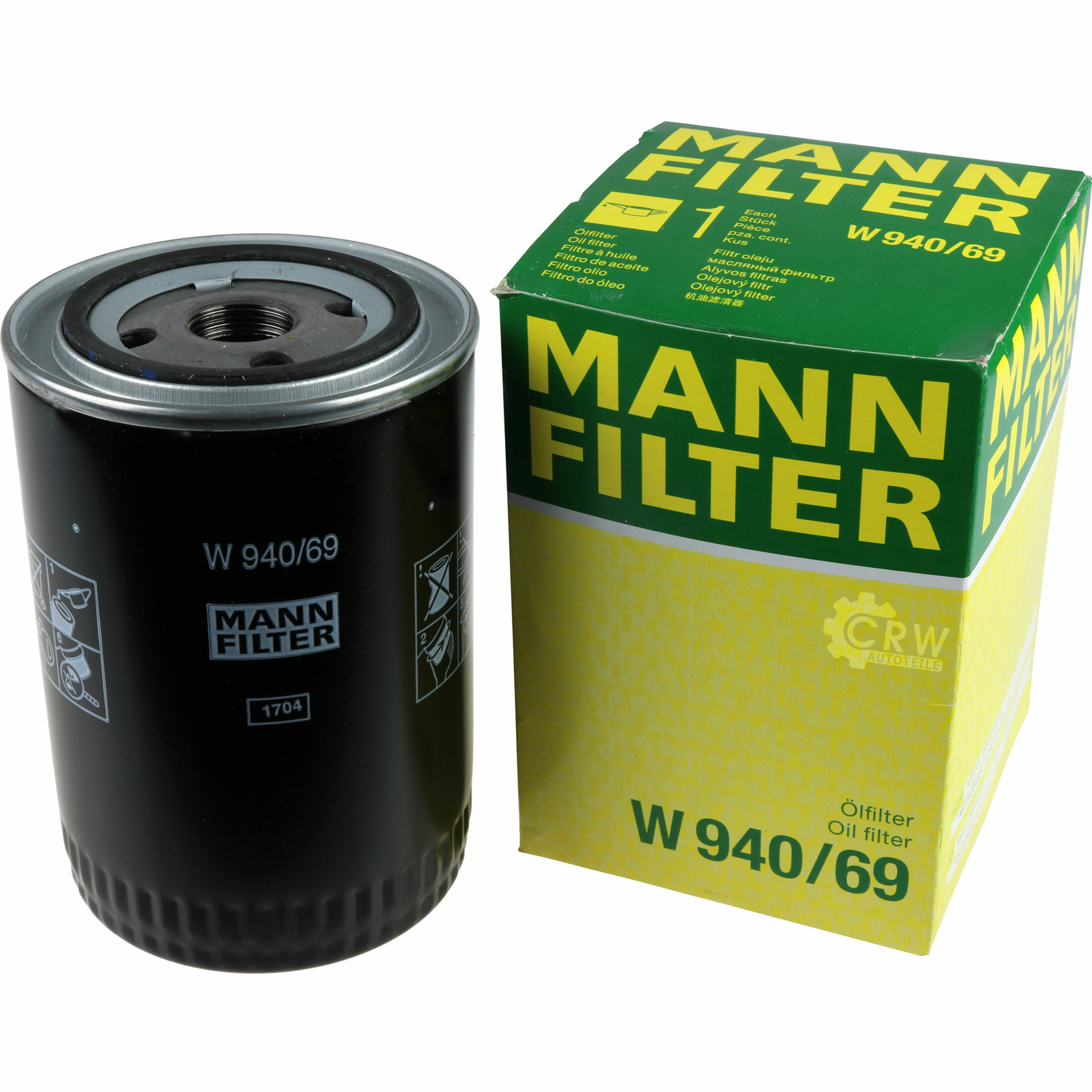Ölfilter Filter NEU MANN-FILTER W 940//69
