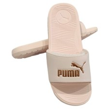 MSRP 48.99 NWT PUMA COOL CAT BOLD WOMENS CLOUD PINK GOLD SLIP ON SLIDES SANDALS