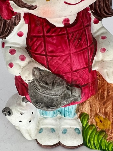Ceramic planter Freckle face tomato girl Gentle Treasures 1977 Japan dog - Picture 7 of 9