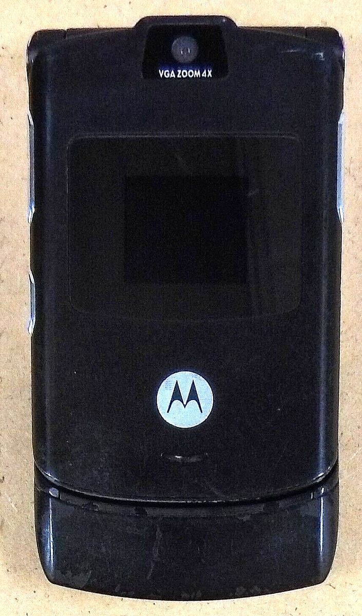 レア！海外版 MOTOROLA モトローラ RAZR V3 SIMフリー 黒 Motorola RAZR V3 - Black ( Unlocked ) International Flip
