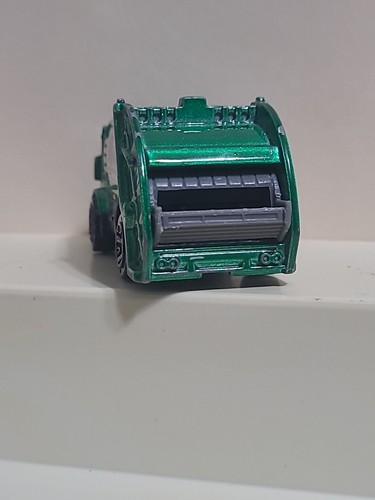 2005 Matchbox #72 Trash Truck "JO" Waste Management grün Diecast Auto LKW - Bild 5 von 8