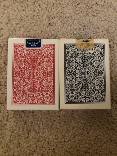 ARRCO Jumbo Index STROMLINIENFÖRMIGE SPIELKARTEN HERGESTELLT IN DEN USA BLAUE PACKUNG, ROTE PACKUNG - Bild 2 von 2