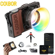 COLBOR W100R RGB Full Color 100Ws Pocket Led Video COB Light 2700K-6500K APP 