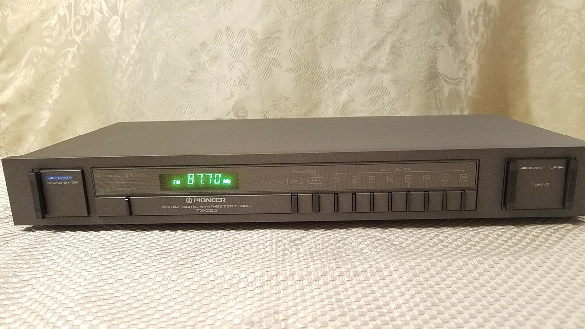 VINTAGE GREY PIONEER FM/AM DIGITAL SYNTHESIZED TUNER TX-055 | eBay