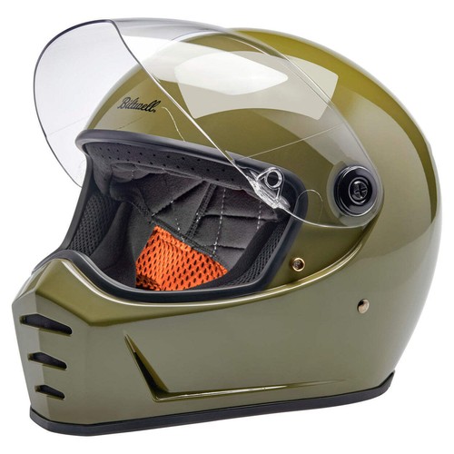 Lane Splitter ECE R22.06 Helmet - Gloss Olive Green - Foto 4 di 27