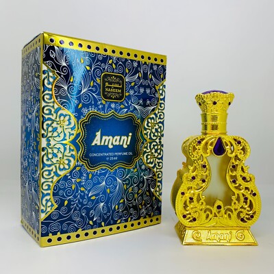 Amani Attar Oil Perfume by Naseem Perfumes Unisex 25 ML - Non Alcohol