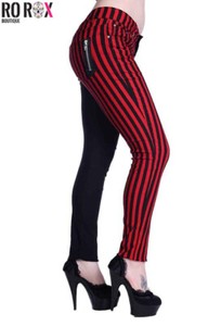red pants half stripe