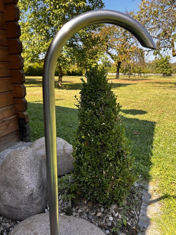 Brunnen-Einlauf 25mm aus Edelstahl,75 cm,Wasserspeier,Wasserhahn,Zierbrunnen, - Bild 3 von 4