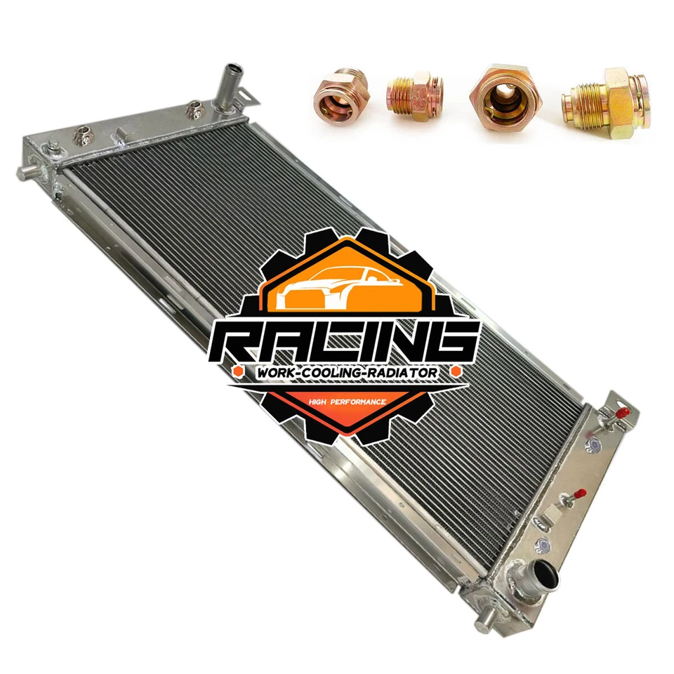 34" Aluminum Radiator Fit Chevy Silverado 1500 2500 Suburban Tahoe 4.8L 5.3 6.0L Foto 4 de 4