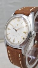 Rolex 6098 Pre Explorer Semi Bubble Back 36mm Orig Dial and Crown Serviced Strap