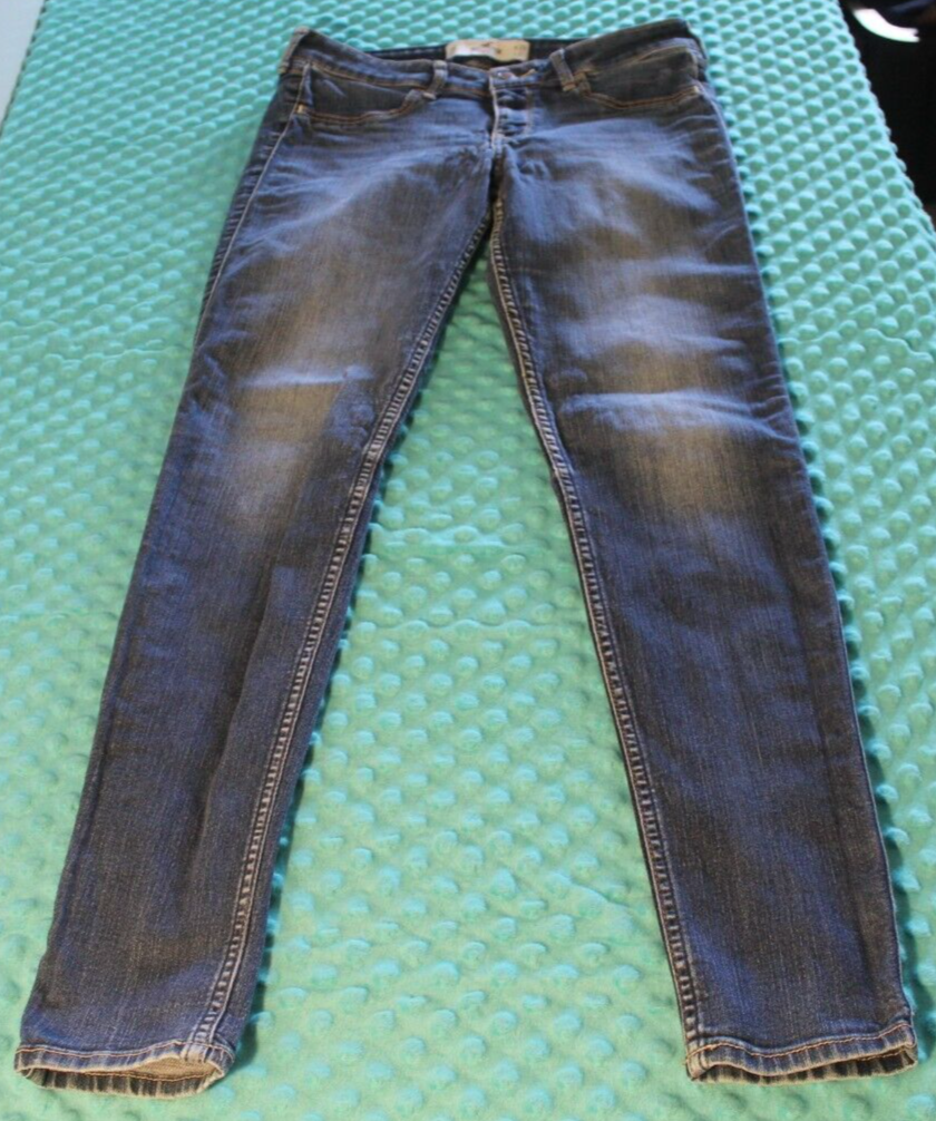 Hollister Skinny Jeans Women's 7R 28x29 Blue Denim-image