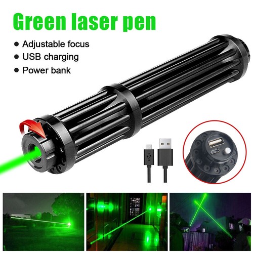 USB Charging 6 Watt Blue/Green Laser Pointer Pen Adjustable Visible Beam Light - Picture 38 of 52