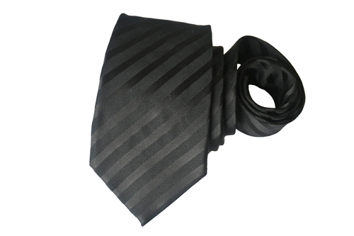 GIORGIO ARMANI MEN'S TIE BLACK/STRIPED WIDTH: 3.75" LENGTH 58"