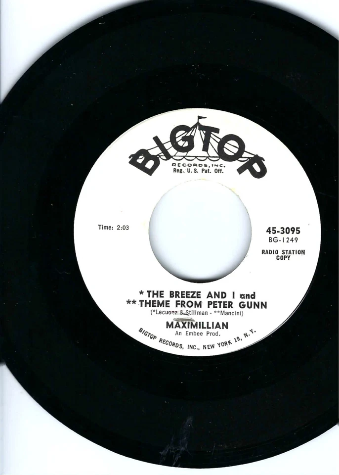 HALLOWEEN/POPCORN INSTR- MAXIMILLIAN- "THE TWISTIN' GHOST"- BIGTOP 3095- PROMO - Image 2 of 2