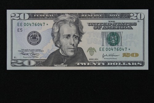 $20 2004 Gem CU Star Federal Reserve Note EE00476047* E5 Richmond 640K RUN 1 - Picture 2 of 3