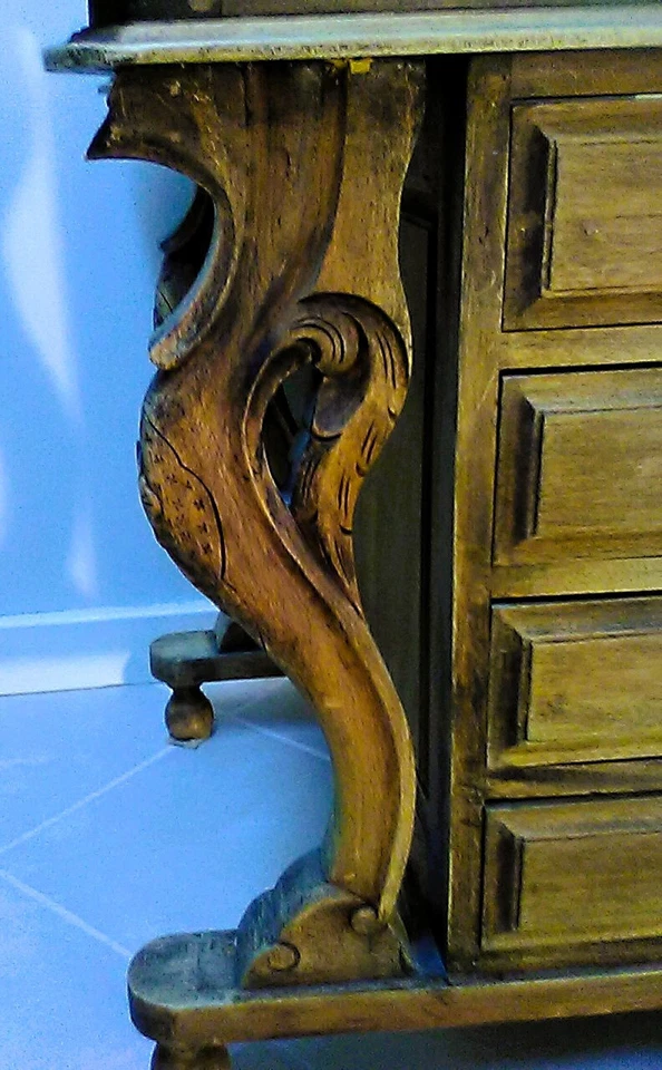 Escritorio antiguo de capitanes de Davenport Foto 4 de 4