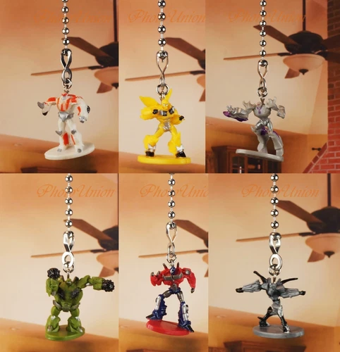 Transformers Prime Ceiling Fan Pull Light Lamp Chain Decoration K1225