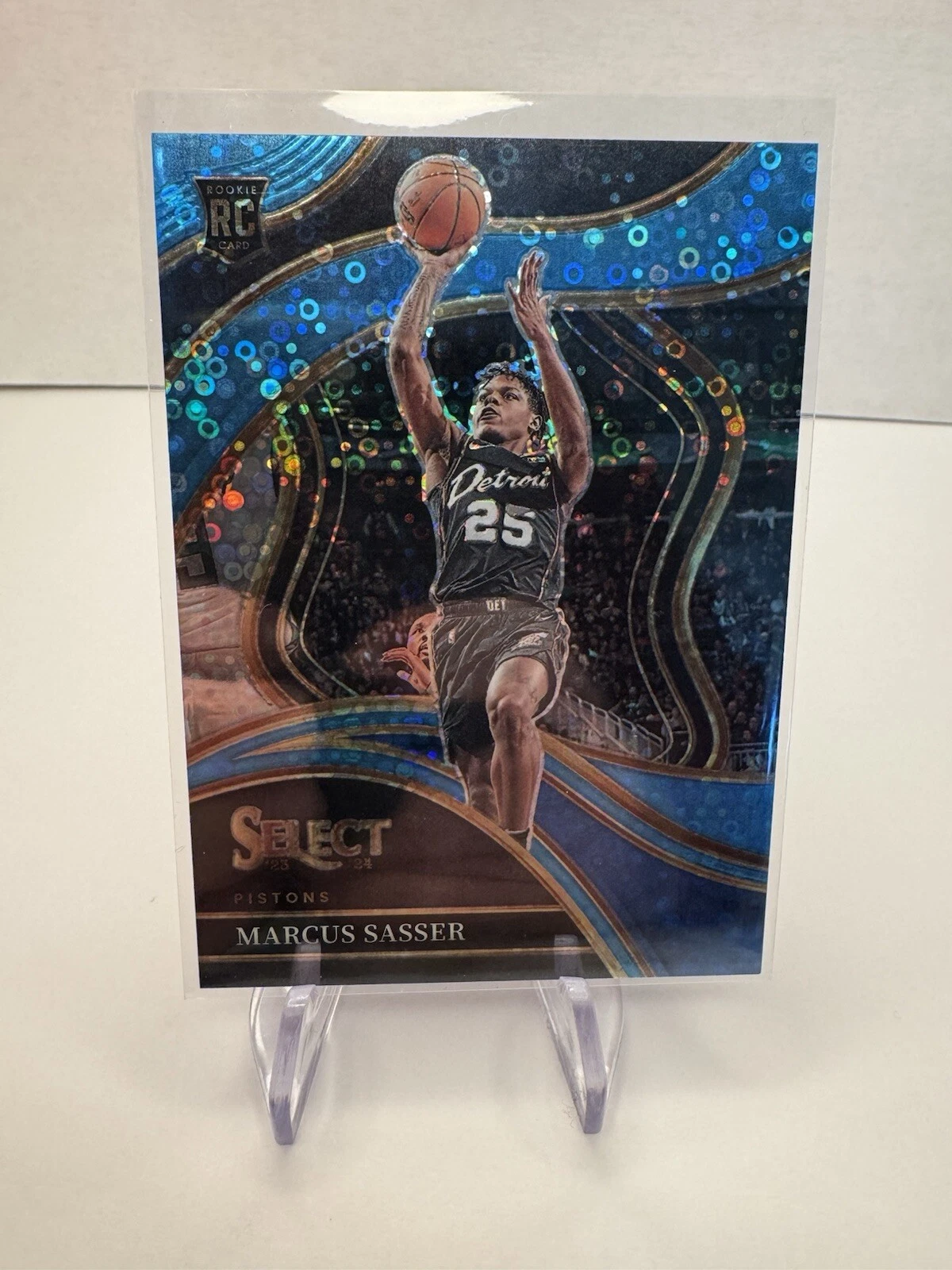 2023-24 Panini Select Fastbreak Courtside Blue Disco Marcus Sasser /99 Rookie