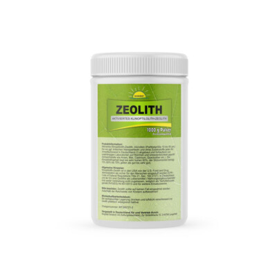 Bonemis  Zeolith in Premiumqualität. 1 kg microfeines Pulver in Dose